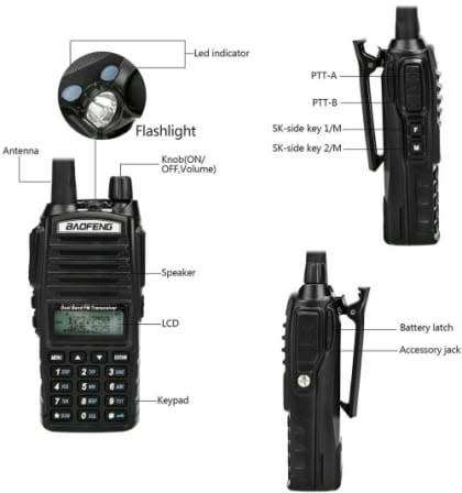 BAOFENG UV-82 Upgrade Walkie Talkie VHF UHF Dual Band Two Way Radio.Transceiver Collections allowed.