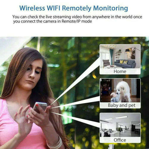 Miniature WiFi Spy HD Camera. Portable with Night Vision, Motion Sensor and more Collections allowed