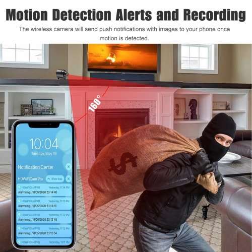 Mini WiFi Spy HD Camera. Portable with Night Vision, Motion Sensor and more Collections allowed