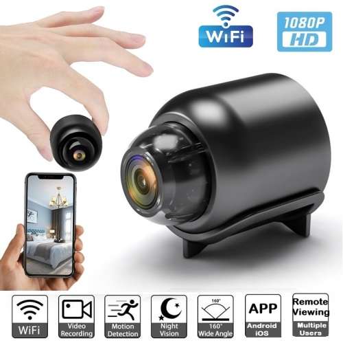 Mini WiFi Spy HD Camera. Portable with Night Vision, Motion Sensor and more Collections allowed