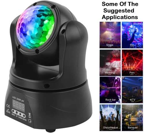Professional Disco Moving Head Light DMX512 Stage Light, DJ Party Light. Collections are allowed.