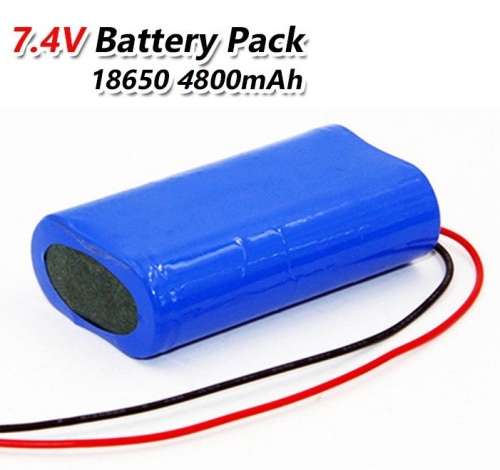 Rechargeable 18650 Battery Twin Pack 7.4V 2-Cells Pack Light Duty Applications. Collections Allowed.