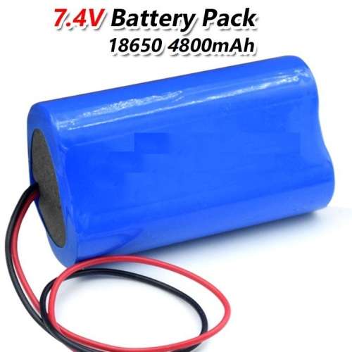 Rechargeable 18650 Battery Twin Pack 7.4V 2-Cells Pack Light Duty Applications. Collections Allowed.