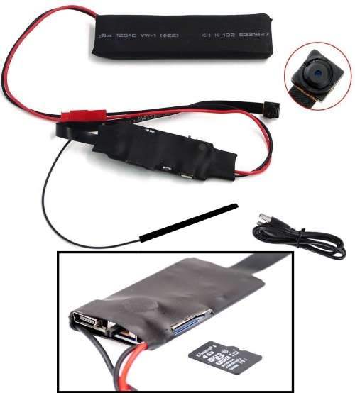 Wearable Mini WiFi Spy Camera HD Video Recorder, Motion Sensor Plus Much More. Collections Allowed.