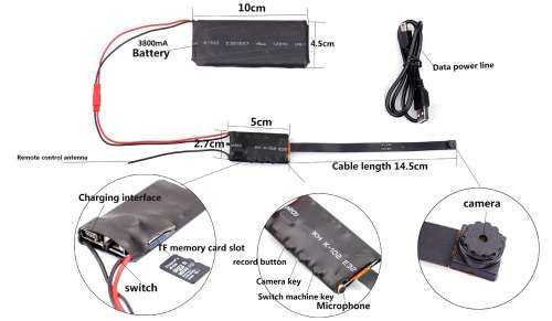 Wearable Mini WiFi Spy Camera HD Video Recorder, Motion Sensor Plus Much More. Collections Allowed.