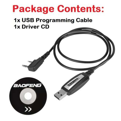 Two-Way Walkie Talkie Radios, 2-Way Transceivers USB Programming Cable plus CD. Collections Allowed.