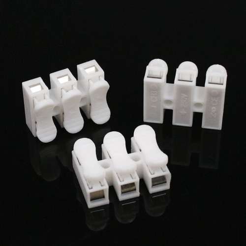 Triple-Wire Spring Push Down Connectors. Collections are allowed.