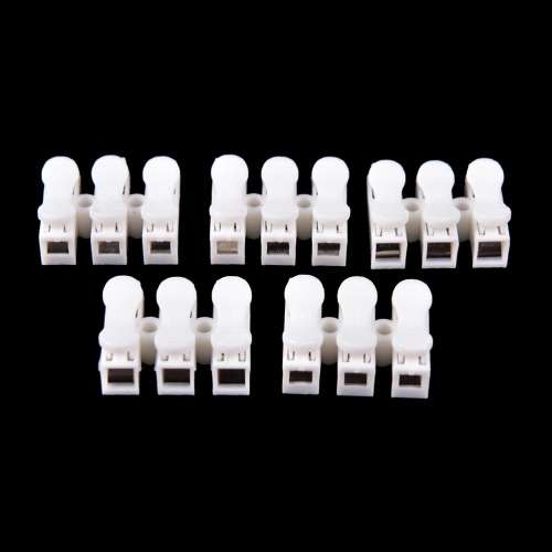 Triple-Wire Spring Push Down Connectors. Collections are allowed.