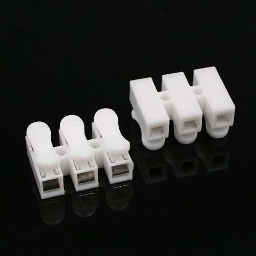 Triple-Wire Spring Push Down Connectors. Collections are allowed.