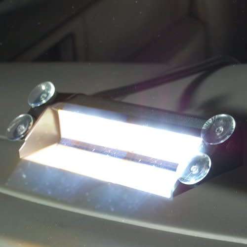 Cool White LED Windscreen Dashboard Flash Strobe Vehicle Dash Light Bar. Collections Are Allowed.