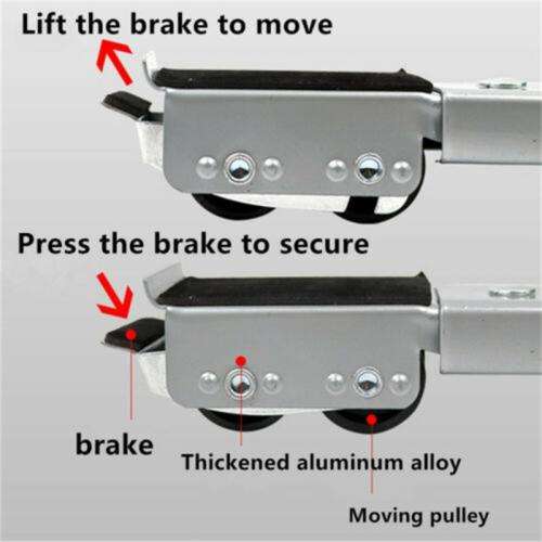 Extendable, Adjustable Appliance Rollers with Brakes. Moving Wheels Trolley. Collections Allowed.