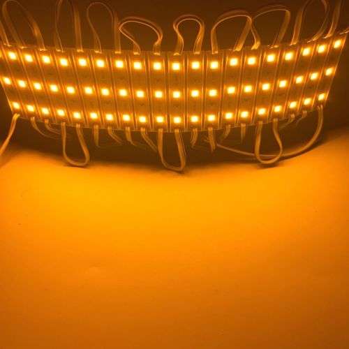 LED Light Modules: Waterproof Triple SMD5050 in Orange Colour 12V. Collections Are Allowed.