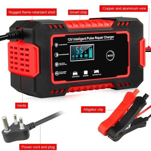 Automatic Battery Charger 12V 6A Smart Pulse Repair LCD Battery Charger. Collections are allowed