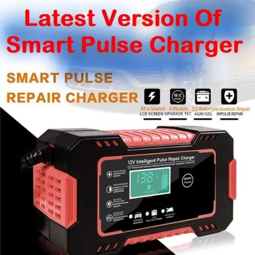 Automatic Battery Charger 12V 6A Smart Pulse Repair LCD Battery Charger. Collections are allowed