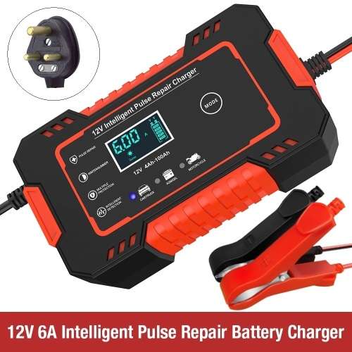 Automatic Battery Charger 12V 6A Smart Pulse Repair LCD Battery Charger. Collections are allowed