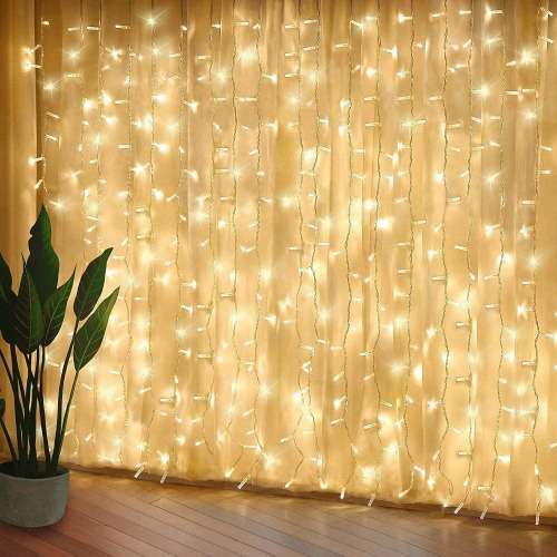 Warm White LED Decorative Fairy Curtain Lights Waterproof 220V AC. Collections are allowed.
