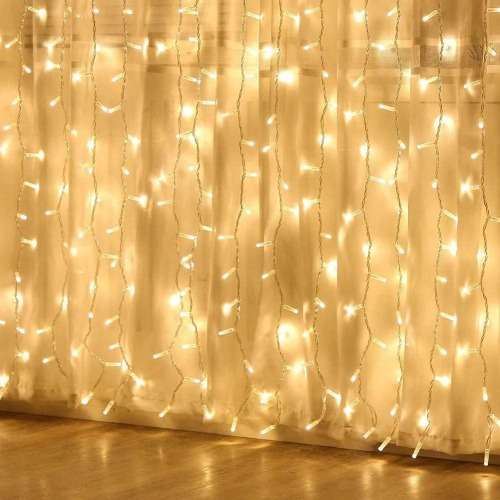 Warm White LED Decorative Fairy Curtain Lights Waterproof 220V AC. Collections are allowed.