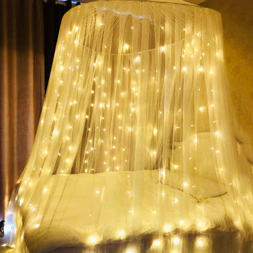 Warm White LED Decorative Fairy Curtain Lights Waterproof 220V AC. Collections are allowed.