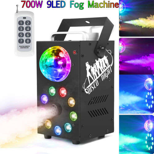 Professional Smoke Fog Machine with MultiColour RGB LEDs, Rotating Light Ball. Collections allowed