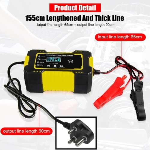 Automatic Battery Charger 12V 6A Smart Pulse Repair LCD Battery Charger. Collections are allowed