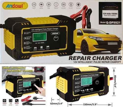 Automatic Battery Charger 12V 6A Smart Pulse Repair LCD Battery Charger. Collections are allowed