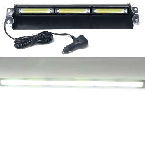 Very Long White COB LED Windscreen Dashboard Vehicle Flash Strobe Dash Light Bar.Collections Allowed