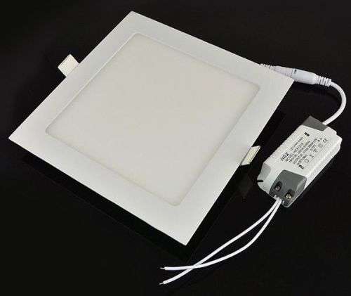 LED Ceiling Light: Square Panel Complete with Fittings and Driver/PSU 18W. Collections are allowed