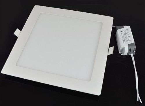 LED Ceiling Light: Square Panel Complete with Fittings and Driver/PSU 18W. Collections are allowed