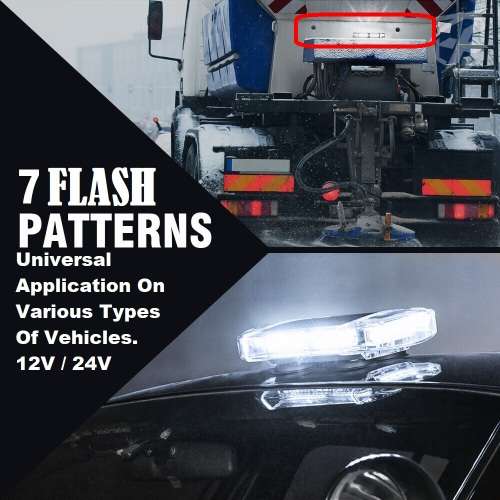 Magnetic Mount Cool White COB LED Strobe Flash Vehicle Roof Top Light Bar. Collections Are Allowed.