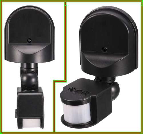 PIR Motion Sensor Detector Switch with a Junction Box, 180° Adjustable, 12Volts. Collections Allowed