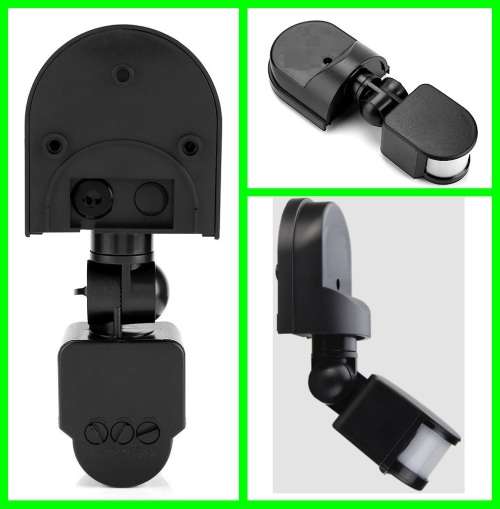 PIR Motion Sensor Detector Switch with a Junction Box, 180° Adjustable, 12Volts. Collections Allowed