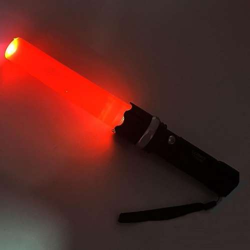 Hand-Held Rechargeable LED Traffic Safety Wand Signal Light and Torch. Collections Are Allowed.