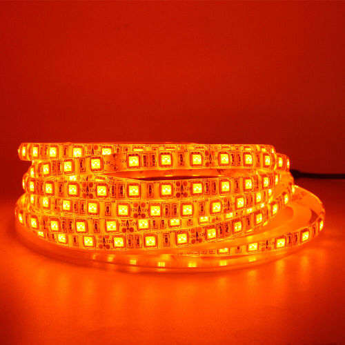 Orange LED Strip Lights: 5 Metres 12Volts Waterproof in Orange Colour. Collections are allowed.