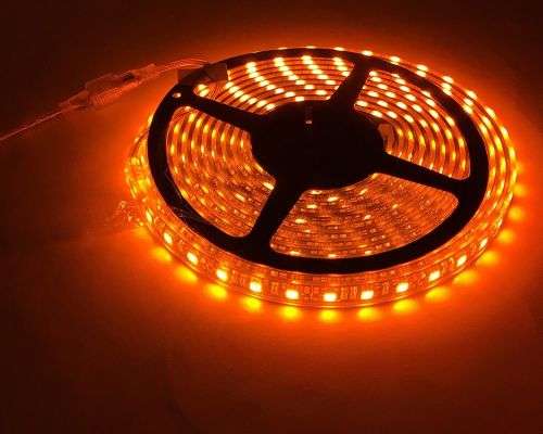 Orange LED Strip Lights: 5 Metres 12Volts Waterproof in Orange Colour. Collections are allowed.