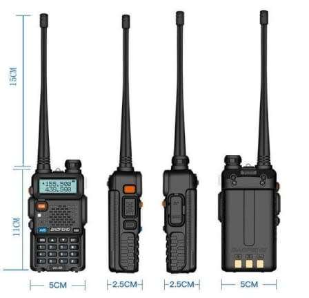BAOFENG UV-5R Walkie Talkie VHF UHF Dual Band 8W Handheld Two Way Radio. Collections Allowed.