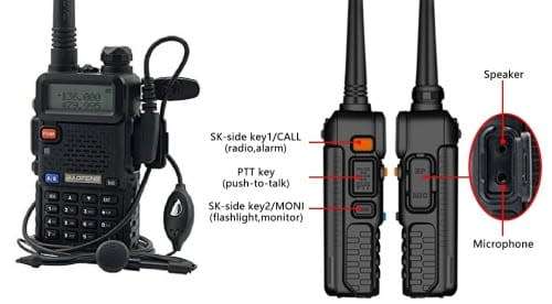 BAOFENG UV-5R Walkie Talkie VHF UHF Dual Band 8W Handheld Two Way Radio. Collections Allowed.