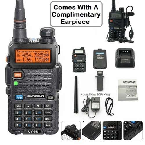 BAOFENG UV-5R Walkie Talkie VHF UHF Dual Band 8W Handheld Two Way Radio. Collections Allowed.