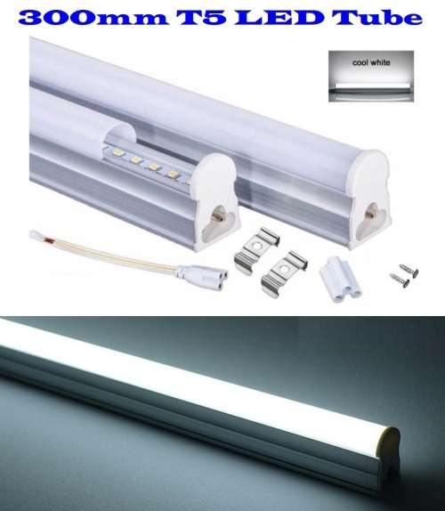 LED Integrated T5 Tube Lights 220V Frosted Cover with Mounting Accessories. Collections Are Allowed.