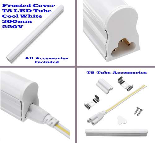 LED Integrated T5 Tube Lights 220V Frosted Cover with Mounting Accessories. Collections Are Allowed.