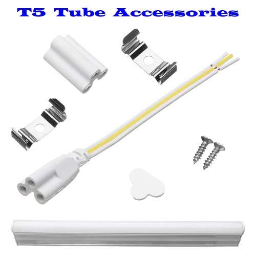 LED Integrated T5 Tube Lights 220V Frosted Cover with Mounting Accessories. Collections Are Allowed.