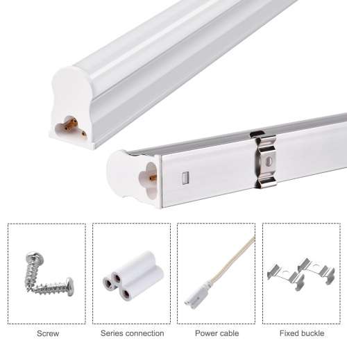 LED Integrated T5 Tube Lights 220V Frosted Cover with Mounting Accessories. Collections Are Allowed.