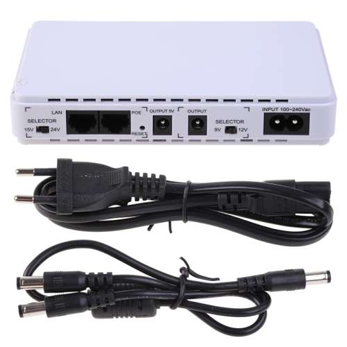 Mini UPS 8800mAh Portable Uninterruptible Power Supply Battery Back-Up. Collections Are Allowed.