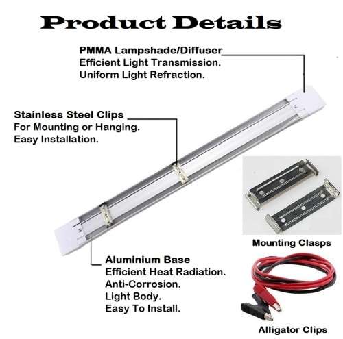 12Volts LED Batten Lights: Ideal For Use As Loadshedding Tube Lamps. Collections Allowed.