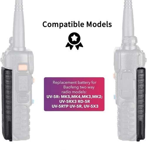 Baofeng UV-5R Two Way Walkie Talkie Ham Radio Transceiver Batteries. Collections Are Allowed.