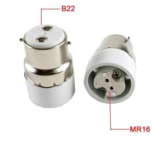 Light Bulb Socket Converters / Adapters (Adaptors) B22 Male To MR16 Female. Collections Are Allowed.