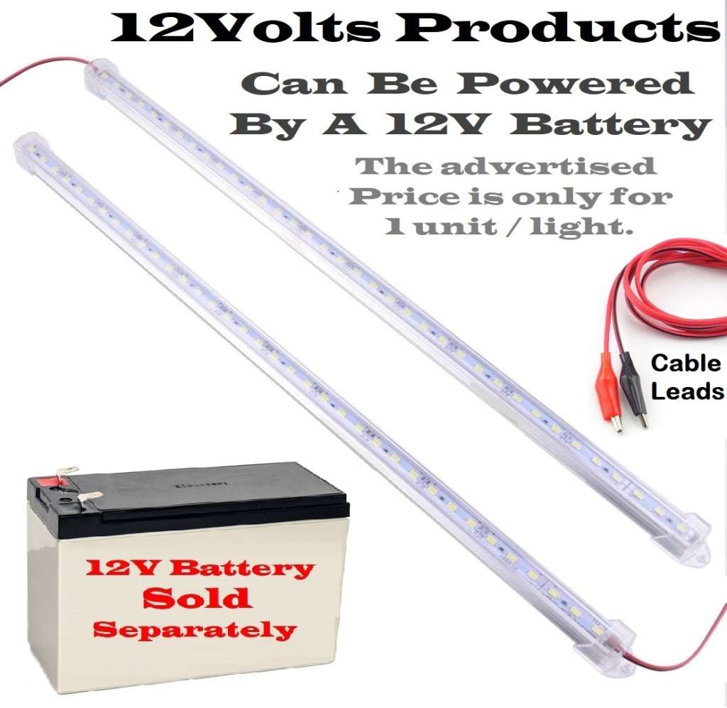 Very Long 1200mm LED Tube Lights 12Volts Aluminium Rigid Strip Lights. Collections Are Allowed.