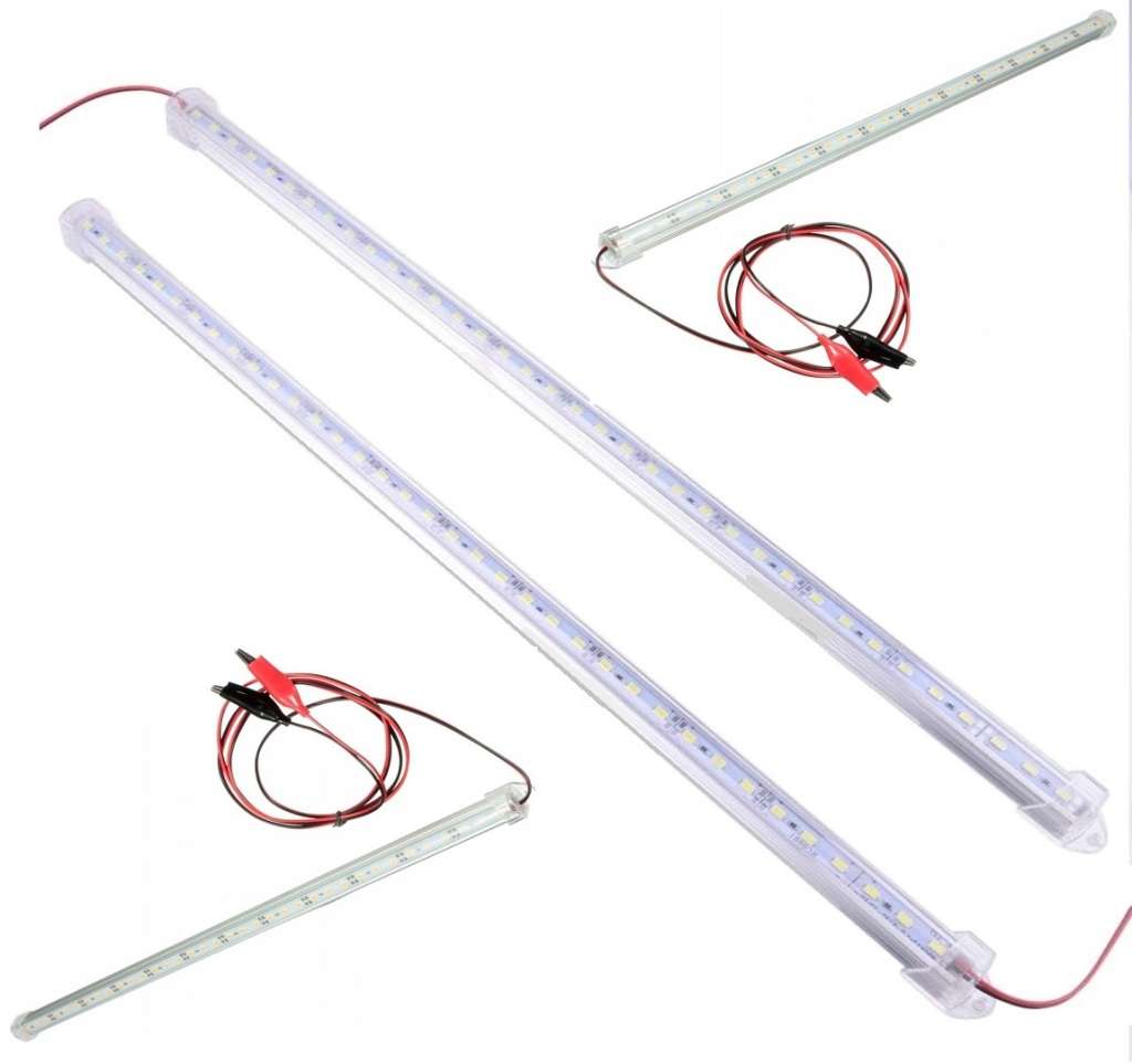 Very Long 1200mm LED Tube Lights 12Volts Aluminium Rigid Strip Lights. Collections Are Allowed.