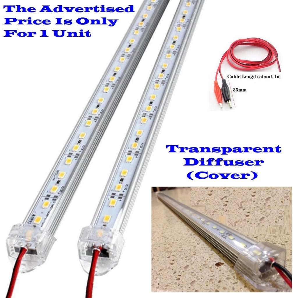 Very Long 1200mm LED Tube Lights 12Volts Aluminium Rigid Strip Lights. Collections Are Allowed.