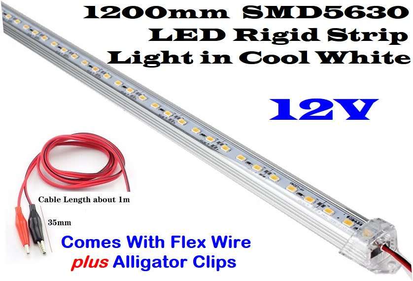 Very Long 1200mm LED Tube Lights 12Volts Aluminium Rigid Strip Lights. Collections Are Allowed.