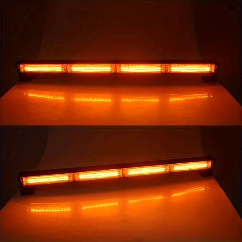 Emergency Vehicle Flash/Warning LED Strobe Light Bar Yellow Orange Amber. Collections allowed.